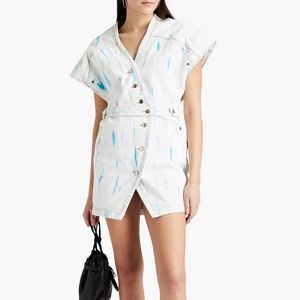 IRO Tie Dyed Denim Mini Dress